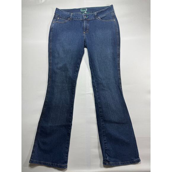 Wrangler Women's Premium Patch Bootcut Blue Denim Jeans - Size 13/14 (36x34) - Picture 1 of 5